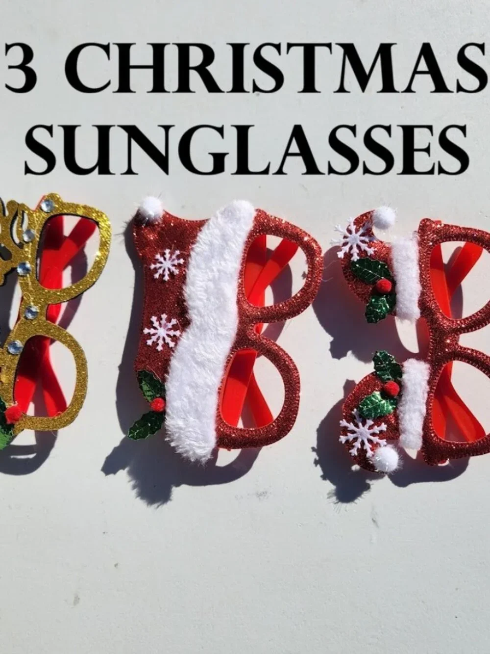 NEW Sunglasses Christmas Holiday Birthday Party Stocking Stuffer Party Favors Gl